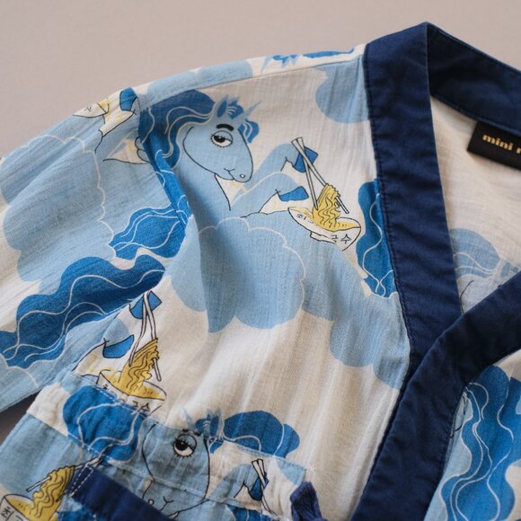 MINI RODINI UNICORN NOODLES WOVEN TUNIC - Picture 5 of 7